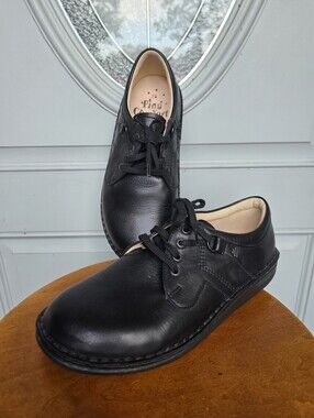 NWOT Finn Comfort Vaasa Black Leather Sneakers